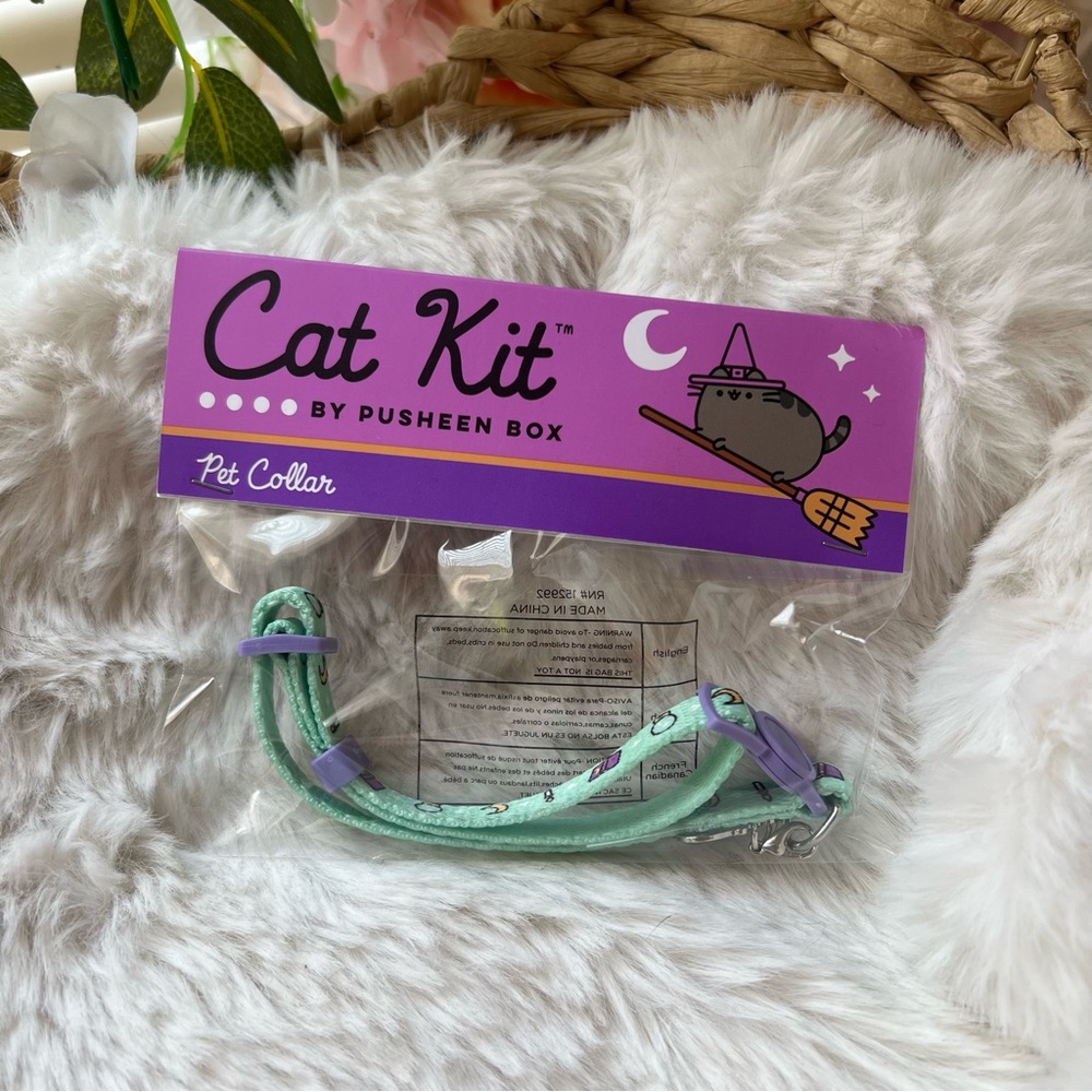 ✨NWT✨ Pusheen Cat Kit Collar - Mint and Lavender